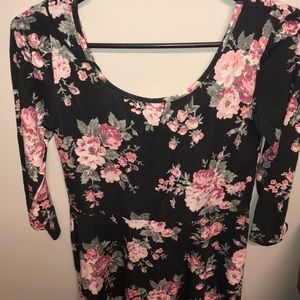 Floral Summer Long Sleeve Dress
